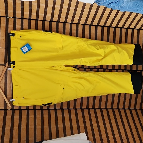 NWT!! Columbia $160 msrp Men's Powder Stash Pant Laser Lemon 6xlt
